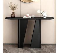 Table Console d'Entrée en Pierre Frittée, Table d'Entrée Ultra-Étroite | Modern Luxury Accent Table for Hallway(Type D,120x35x85cm/47.2x13.7x33.4in)