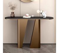 Table Console d'Entrée en Pierre Frittée, Table d'Entrée Ultra-Étroite | Modern Luxury Accent Table for Hallway(Type B,120x35x85cm/47.2x13.7x33.4in)