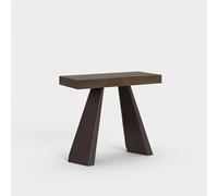 Table console d'entrée extensible couleur noyer 90x40-196cm Diamante Small Noix