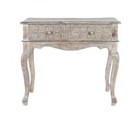 Table console en bois coloris naturel - Longueur 91 x Profondeur 42 x hauteur 81 cm -PEGANE- Naturel G