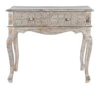 Table console en bois coloris naturel - Longueur 91 x Profondeur 42 x hauteur 81 cm -PEGANE- Naturel G