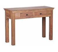 WOHNLING Console Console Massif d'acacia en Bois avec 2 tiroirs Bureau 110 x 40 cm Buffet de Style campagnard