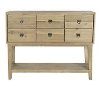 Table console en bois de pin coloris naturel - Longueur 140 x Profondeur 40 x hauteur 110 cm -PEGANE- Bois