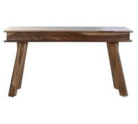 Table console en bois de sheesham coloris naturel - Longueur 135 x Profondeur 40 x hauteur 76 cm --