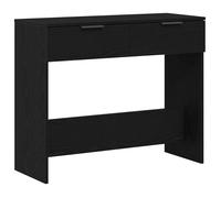 Table console en bois d'ingénierie - vidaXL - Chêne noir - 90x36x75 cm - 2 tiroirs - Moderne - Économie d'espace