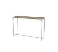 Table console en bois et métal "La Casa Blanca" - Blanc - L 120 x H 79 x P 39 cm