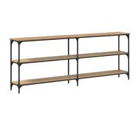 Table console en bois massif d'acacia - 200 x 29 x 75 cm - Table à manger durable pour salon, salle à manger et cuisine - Aspect bois naturel - Plateau multicouche stable - Parfait pour les petites