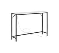 Table Console en Marbre Avec Prise de Courant Support Triangulaire Capacité 20kg
