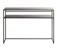 Table console en métal coloris noir - Longueur 112 x Profondeur 28 x Hauteur 81 cm - PEGANE - Noir