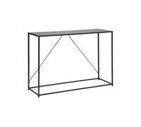 Table console en métal noir - Longueur 120 x Profondeur 40 x Hauteur 85 cm - -