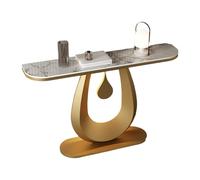Table console étroite avec capteur de lumière, table d'entrée et de couloir pour décoration d'intérieur, table derrière le canapé, table pour salon et foyer (100 x 30 x 80 cm)