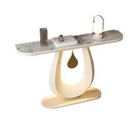Table console étroite de couloir avec capteur de lumière - Table d'entrée élégante noire pour décoration d'intérieur, idéale pour le salon, le foyer ou derrière le canapé (100 x 30 x 80 cm)