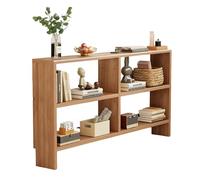 Table console étroite pour petits espaces - S'adapte derrière le canapé et les couloirs - Finition bois naturel - 100,1 x 15 x 86,4 cm - Parfaite pour les entrées et les solutions de rangement