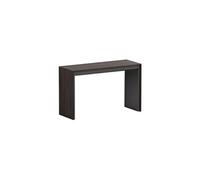 Table console extensible 12 couverts LEONARDO 45/270x120x75cm coloris ardoise noyer