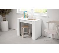 Skraut Home | Table Console Extensible | Console Meuble | 300 | pour 14 Personnes | Table à Manger | Style Moderne | Blanc
