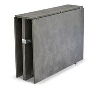 Table console extensible 300cm Nefertiti Effet béton ciré gris