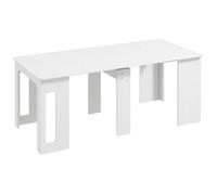 Table console extensible 6 personnes GRETEL blanche