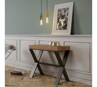 Table console extensible 90x40/190 cm Xenia Small structure anthracite