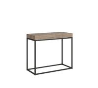 Table console extensible 90x40/196 cm Nordica Small Premium Structure anthracite