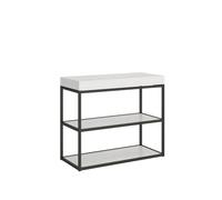 Table console extensible 90x40/300 cm Plano structure anthracite