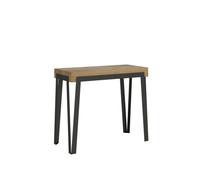 Table console extensible 90x40/300 cm Rio avec structure anthracite