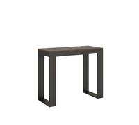 Table console extensible 90x40/300 cm structure Tecno Evolution Anthracite