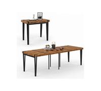 IDMARKET Table console extensible AUSTRIA 10 personnes 235 cm design industriel