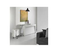 Table console extensible avec 6 chaises pliantes MARVEL coloris blanc