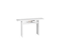 Table console extensible blanche gain de place el530bianco