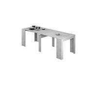 Table console Extensible coloris beton -78 x 90 x 50 cm --
