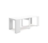Table console extensible, Console meuble, 220, Pour 10 personnes, 222x90x77,1cm, Blanc, RF2629
