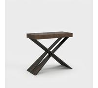 Console extensible - Diago - PREMIUM - Noyer - 300 cm - 10 places