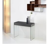 Table Console Extensible - GIOVANNI MARCHESI - New York - Gris Laqué - 4 Allonges - Design Contemporain