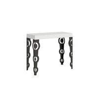Table console extensible Karamay 90x40/300 cm avec cadre anthracite