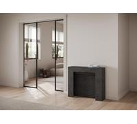 Table console extensible moderne - Design italien jusqu'à 211 cm - Table multifonction pour salle à manger et cuisine - Finition anthracite élégante - Parfaite pour l'entrée et les petits espaces