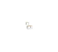 IDMarket - Table Console Extensible Orlando 6 Personnes, 140 cm | Coloris bois blanc et façon hêtre