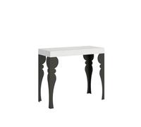 Table console extensible Paxon 90x40/300 cm avec cadre anthracite