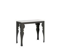 Table console extensible Paxon Evolution 90x40/300 cm avec cadre anthracite