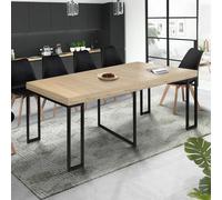 IDMarket - Table Console Extensible Toronto 10 Personnes 235 cm Design Industriel