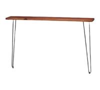 Table console extra longue avec cadre en métal pour couloir ou entrée Montage facile 60 x 20 x 80 cm