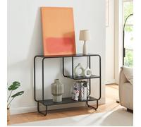 Table console Færder 91,5 x 33 x 80,5 cm acier noir mat