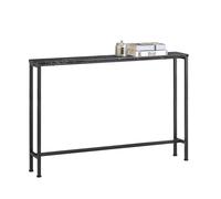 Table Console FSB19-XL-SCH SoBuy - Cadre et 4 Pieds en Fer - L120cm x P20cm x H80cm - Noir