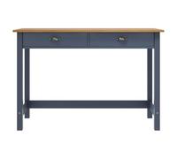 Table console Hill - 2 tiroirs - Gris - 110 x 45 x 74 cm - En pin massif | Dimensions compactes, polyvalente, surface facile d'entretien, aspect bois naturel, espace de rangement pratique