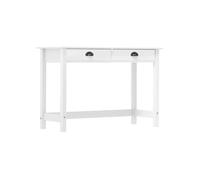 Table console Hill avec 2 tiroirs 110x45x74 cm Bois pin massif