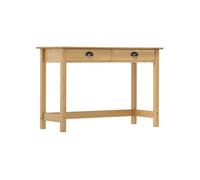 Table console Hill Range avec 2 tiroirs 110x45x74 cm Pin solide