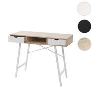Table console HWC-E92, table de rangement table d'appoint, structure 3D 100x40cm ~ blanc