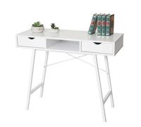 Table console MENDLER HWC-E92, 100x40cm blanc Blanc G
