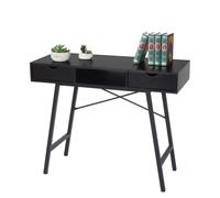Table console HWC-E92, table de rangement table d'appoint, structure 3D 100x40cm noir