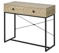 HOMCOM - console - Bois - 90x35x76cm - Bois naturel