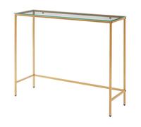 Table console Kronoby 80 x 100 x 30 cm or / transparent